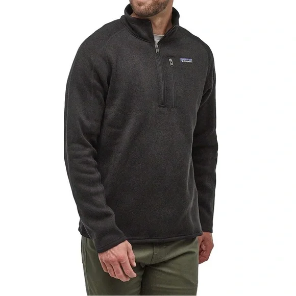 Patagonia Better Sweater 1/4-Zip Fleece Jacket - Men's Medium in Black